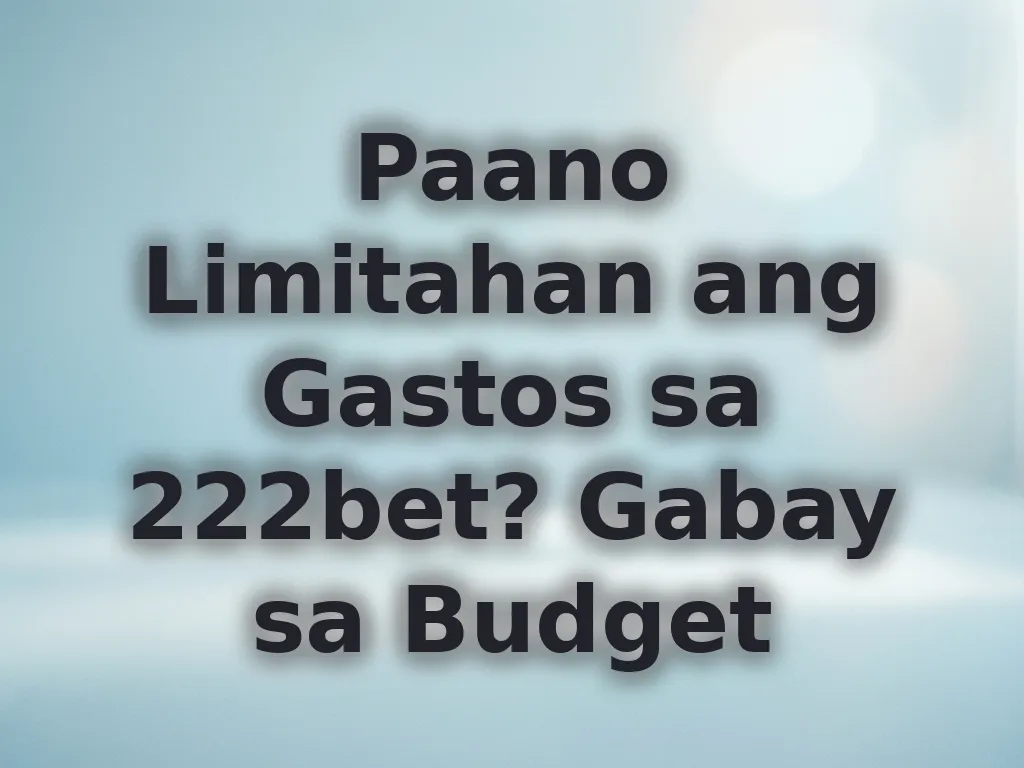 Budget Management Guide